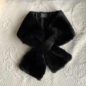 Faux mink scarf